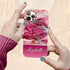 Alcohol Ink Patterns Custom Name iPhone Case